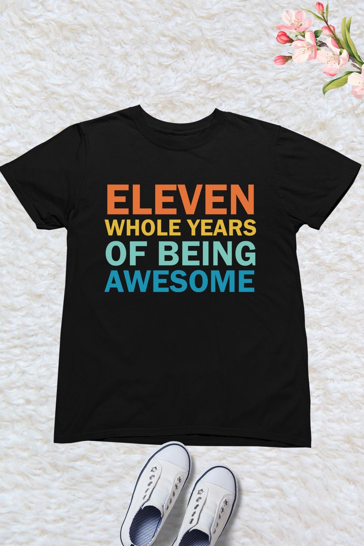 Eleven Whole Years Of Awesome 11th Birthday Tees - Image 2