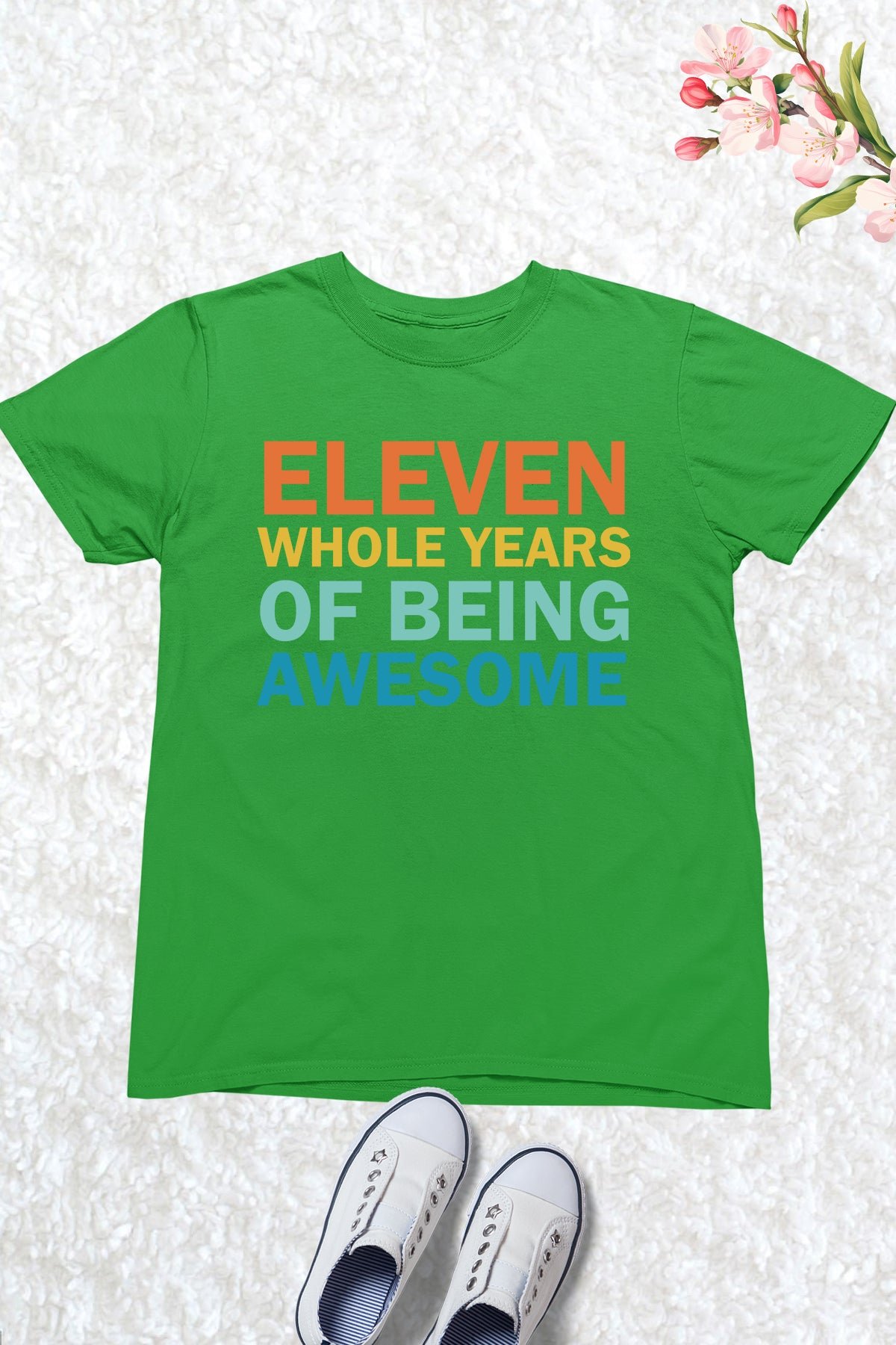 Eleven Whole Years Of Awesome 11th Birthday Tees - Image 3