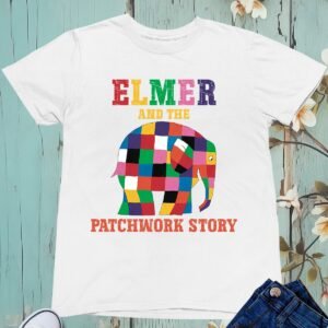 Elmer And The Patchwork Story Kids World Book Day T Shirt for School Party