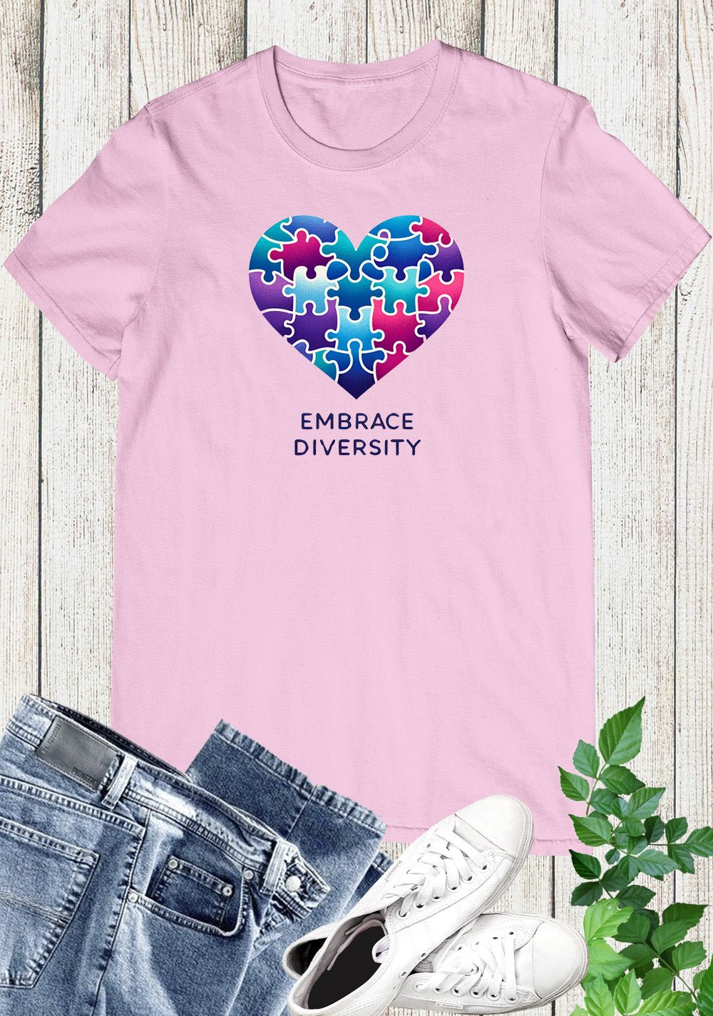 Diversity Embrace Autism T Shirt