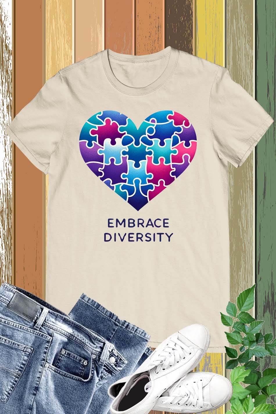 Diversity Embrace Autism T Shirt