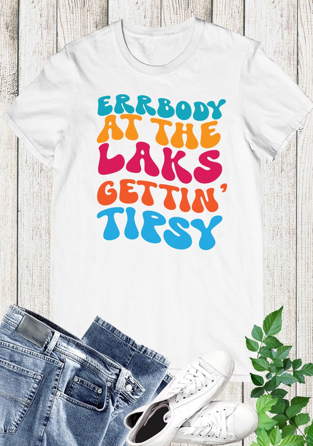 Funny Lake shirts Errbody At The Lake Gettin’ Tipsy Shirts