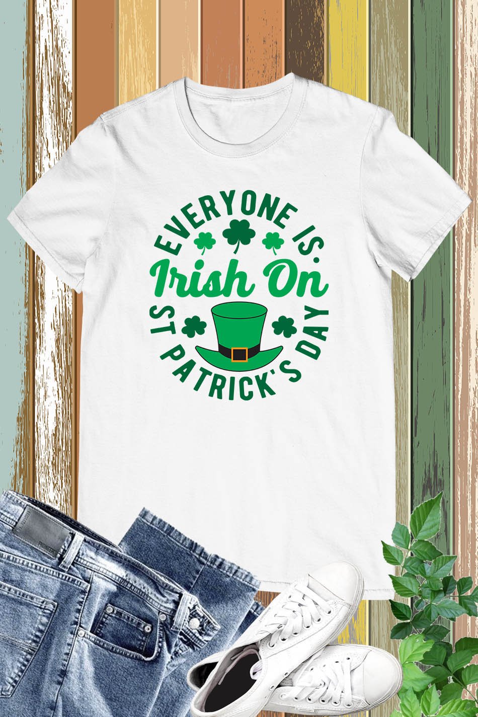 Funny Irish St Patricks Day Clover Paddys Pattys Lucky T-shirt