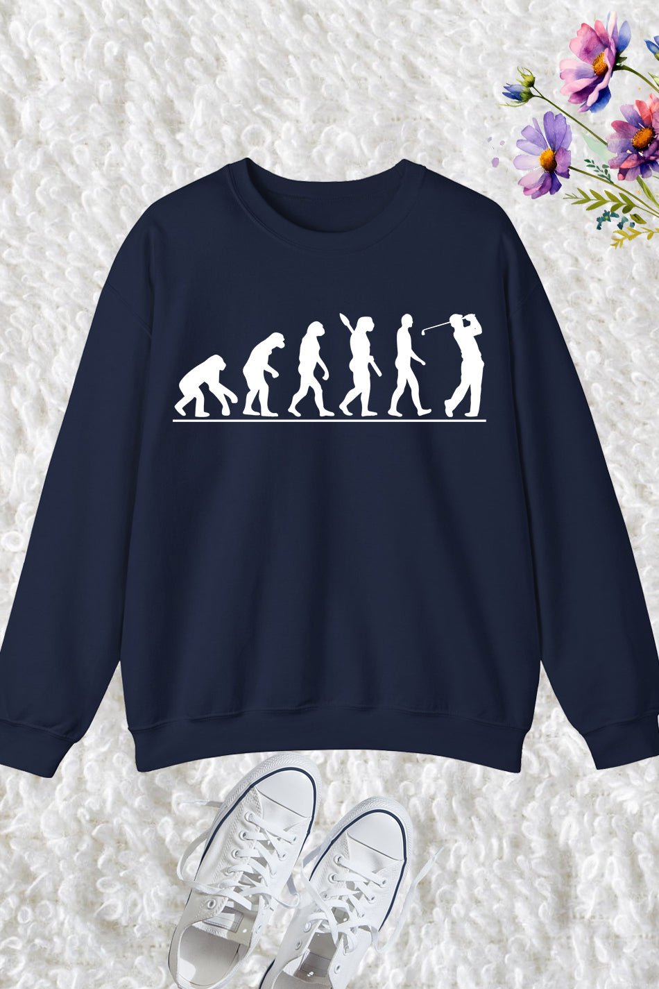 Funny golf Golfer Humor Golf Evolution Sweatshirt