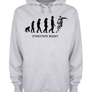 Human Evolution Rugby Hoodie
