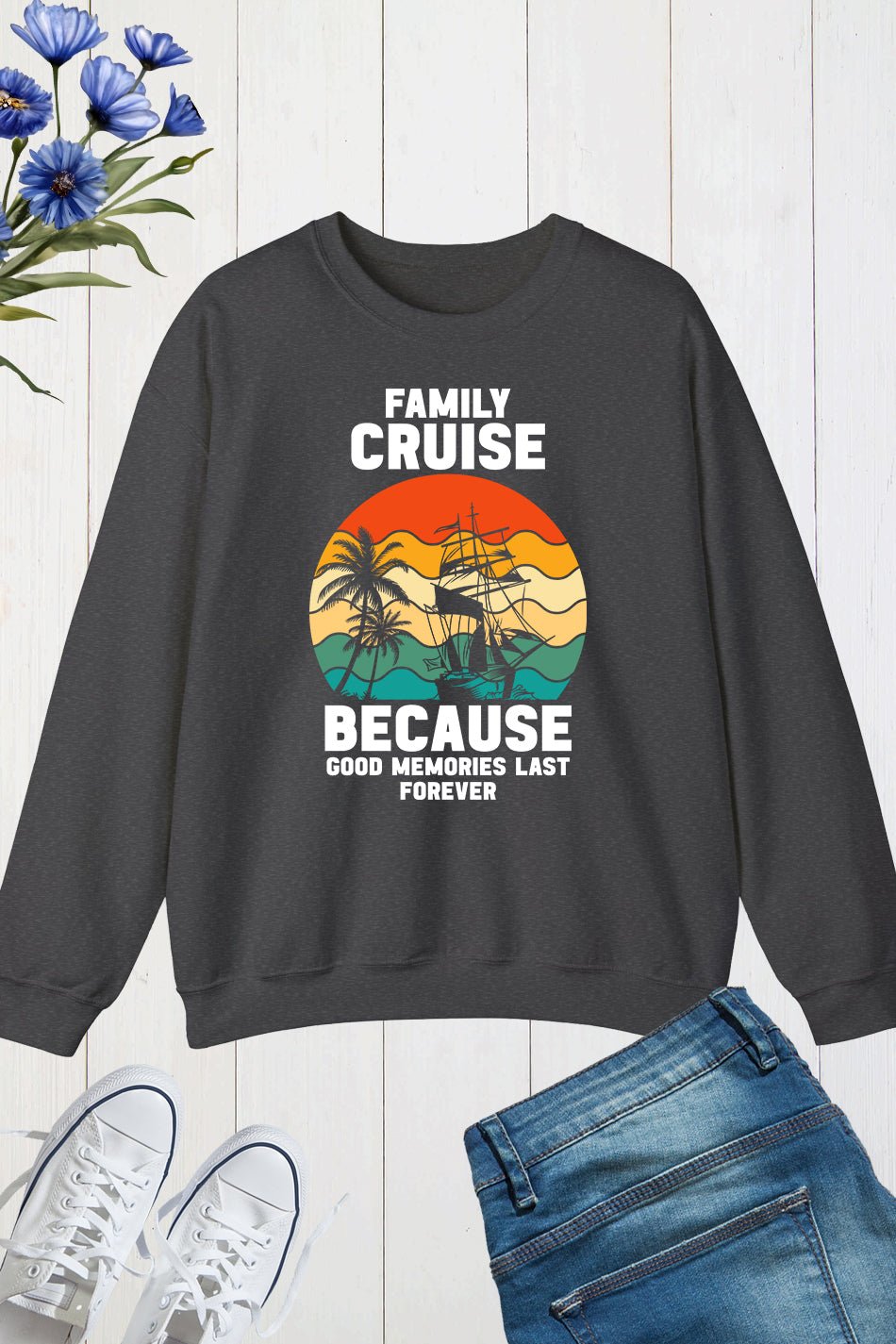 Family Cruise Memories Together Spring Breaks Sweatshirt - Image 4