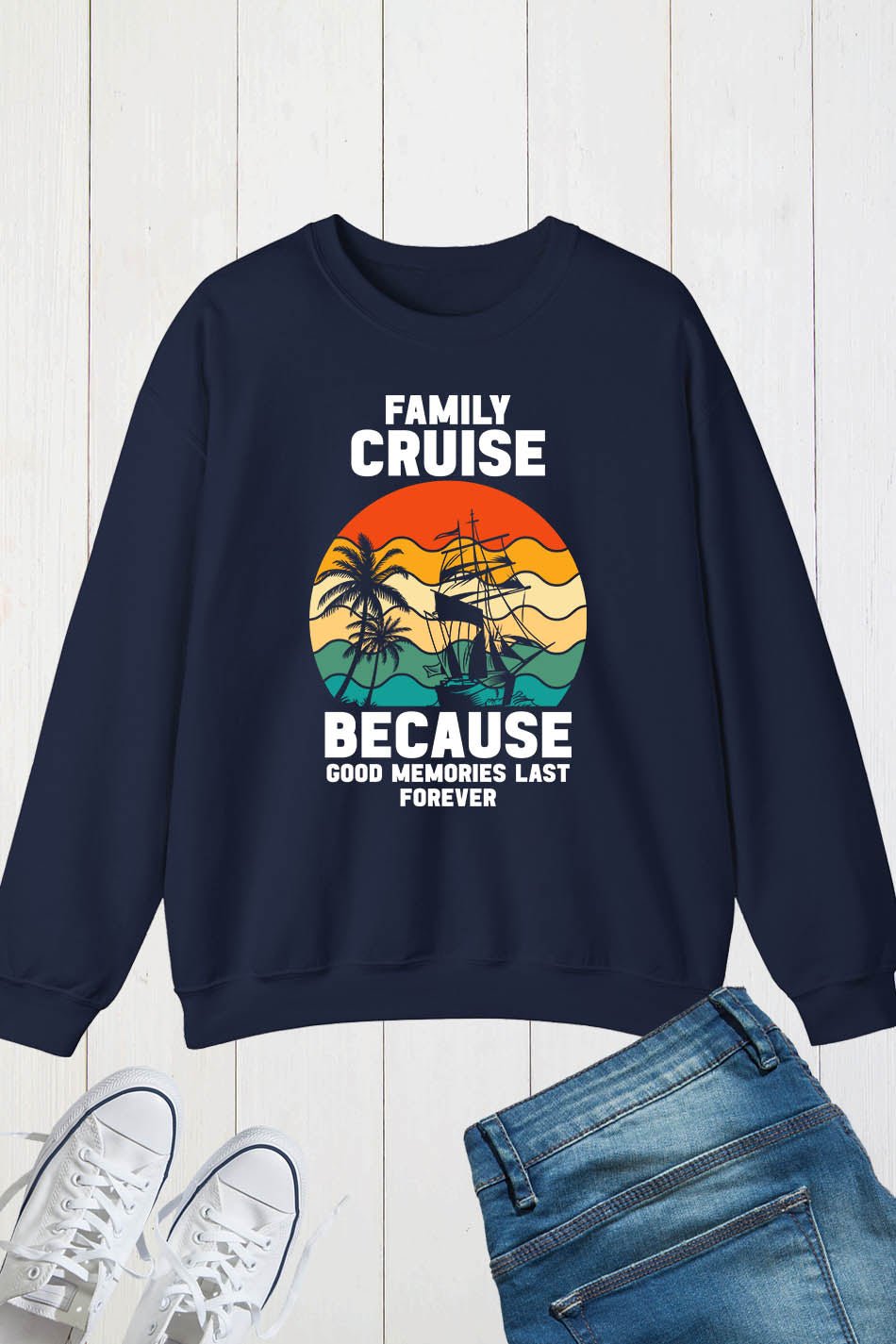Family Cruise Memories Together Spring Breaks Sweatshirt - Image 7