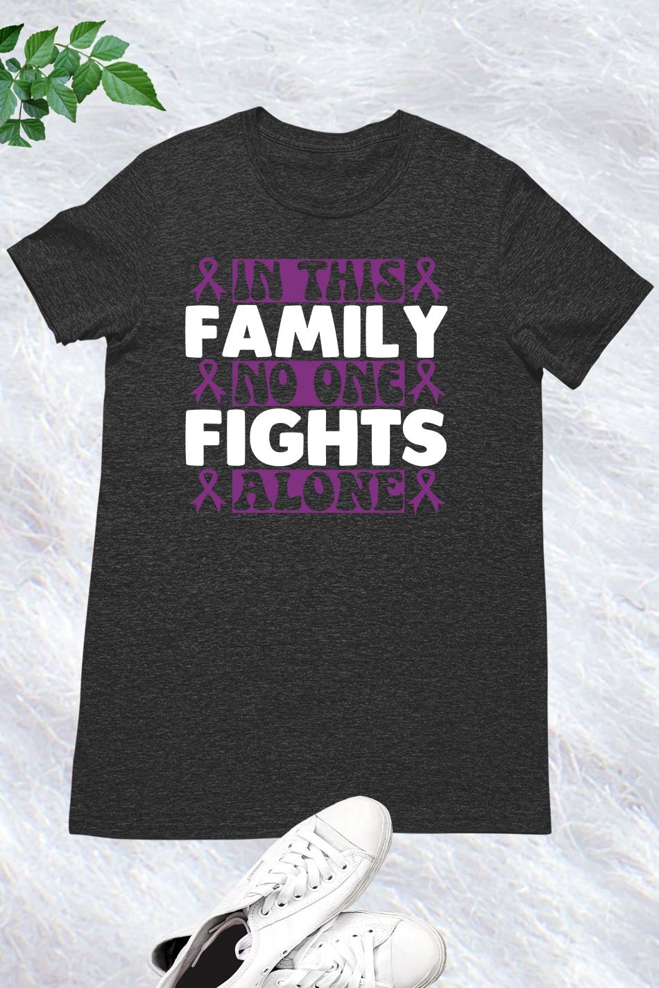 In This Family No One Fight Alone Family Support Shirt