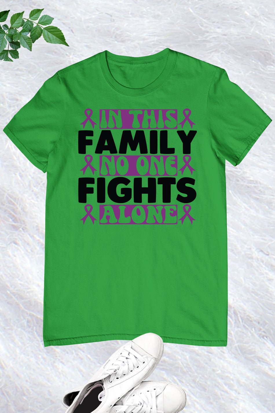 In This Family No One Fight Alone Family Support Shirt