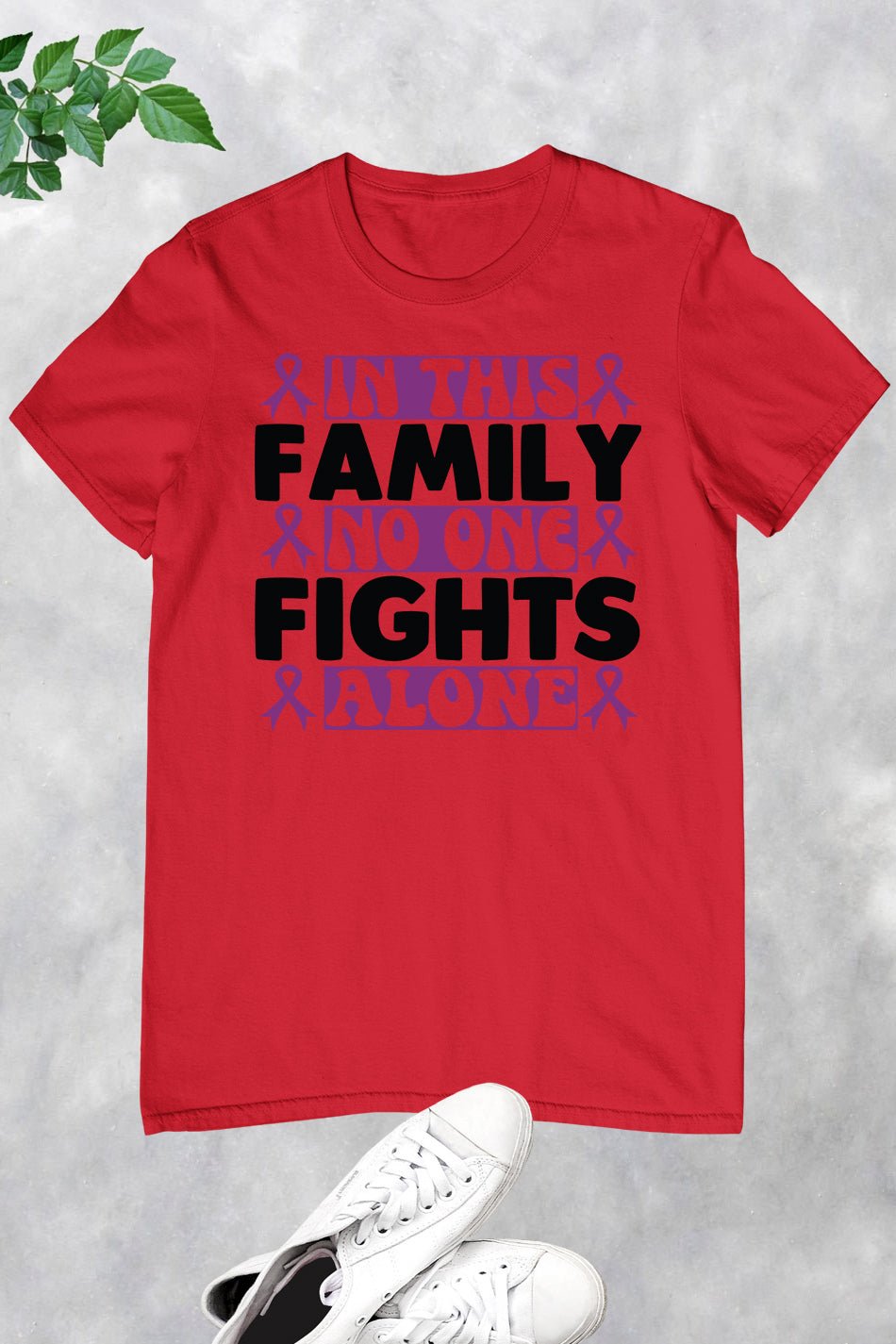 In This Family No One Fight Alone Family Support Shirt