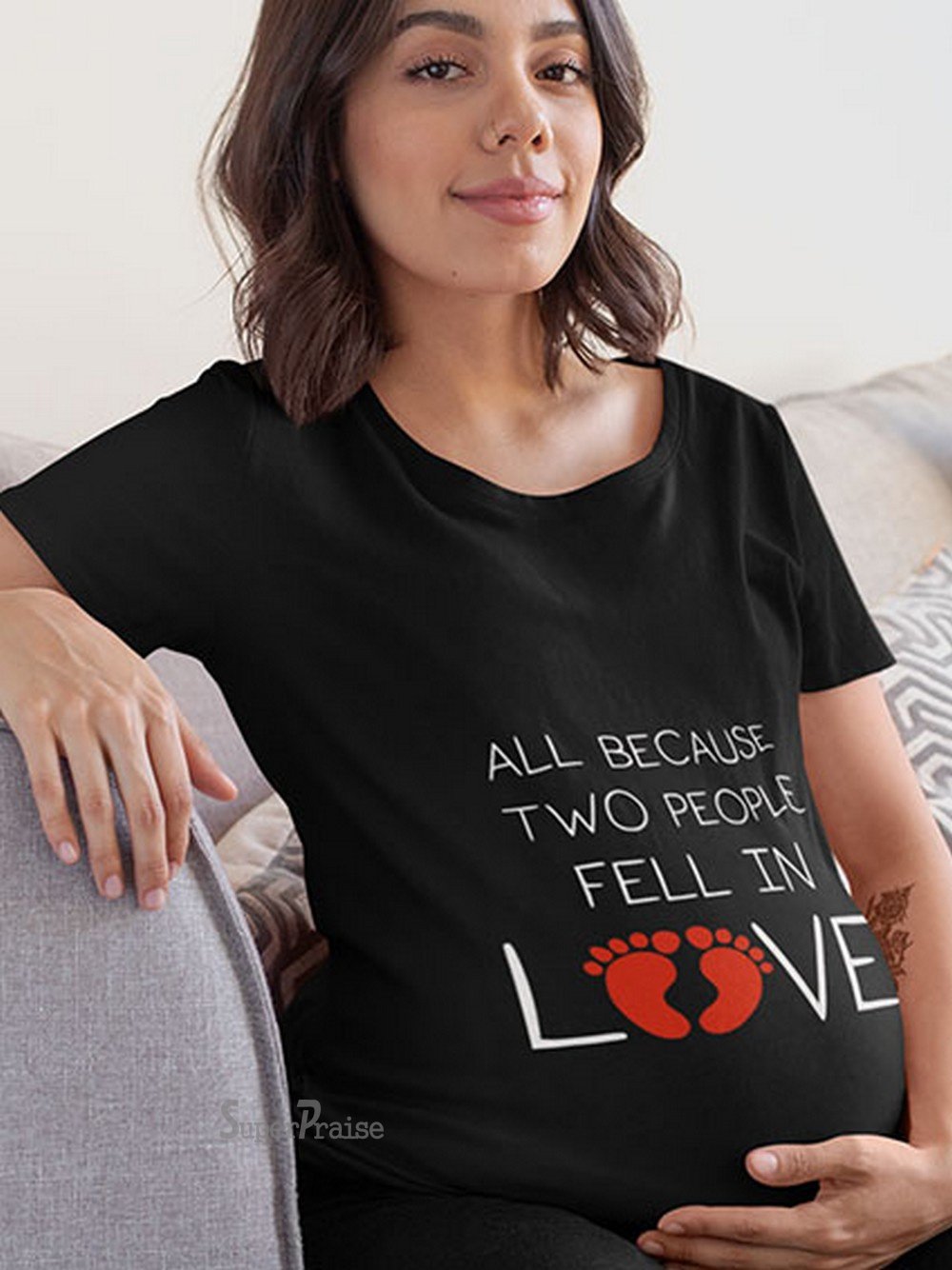Fall In Love Baby Pregnancy T Shirts