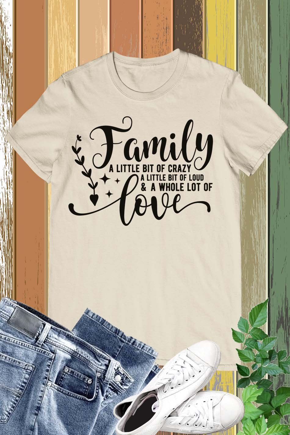 Family a Little Bit of Crazy Love Shirts