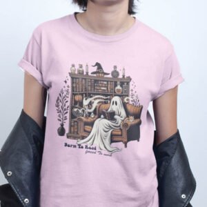 Born to Read forced to Work Ghost T Shirt