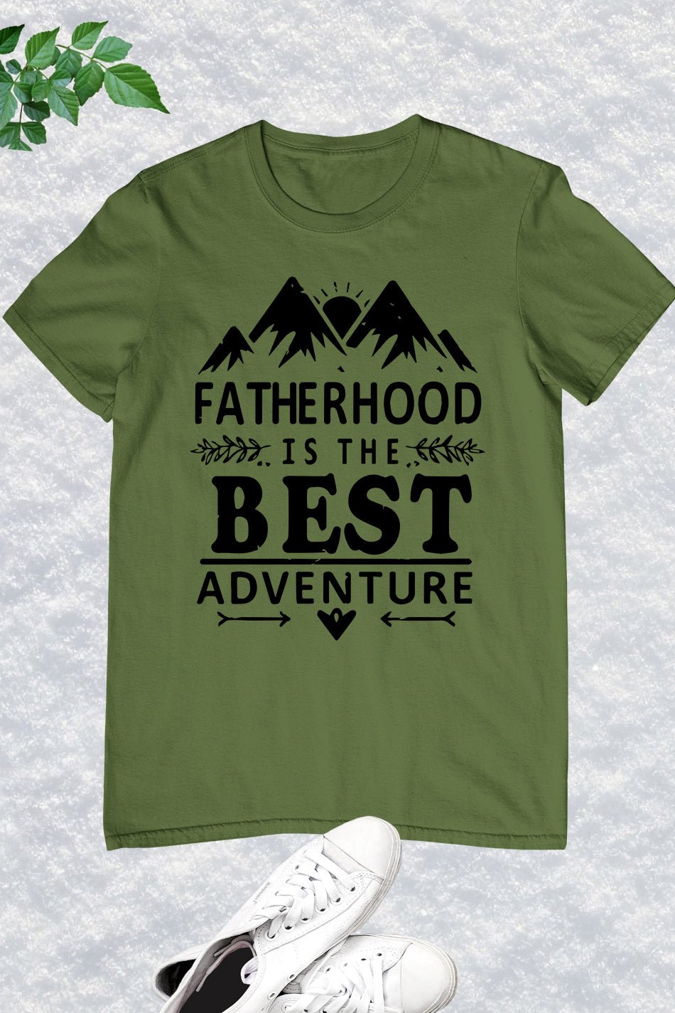 Dads Day T Shirt Fatherhood is the best adventure