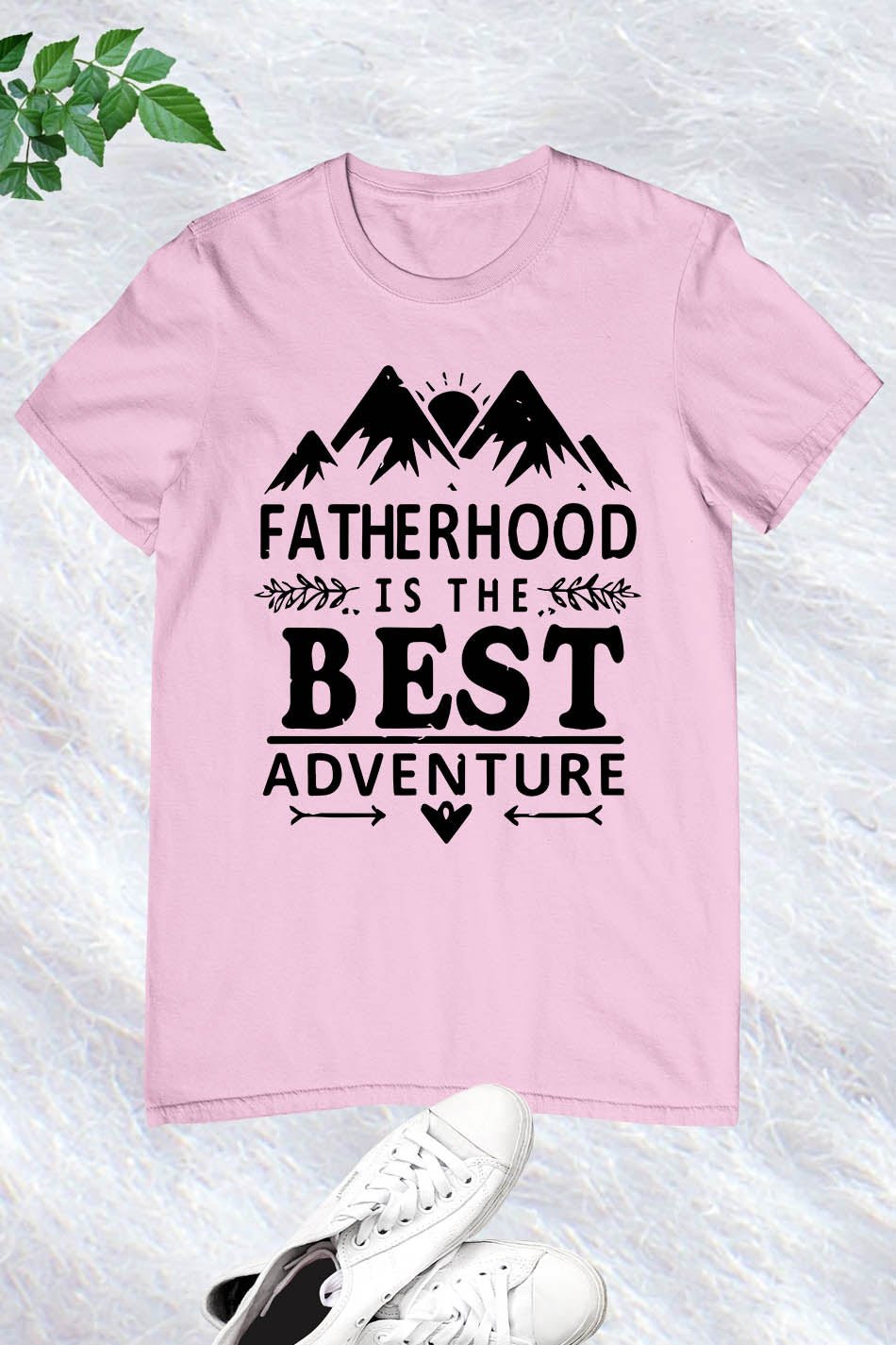 Dads Day T Shirt Fatherhood is the best adventure