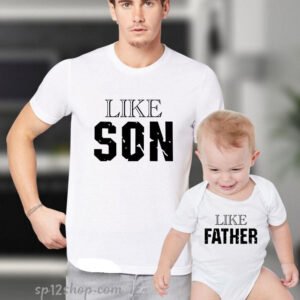 Father Daddy Daughter Dad Son Matching T shirts Bodysuit Like Son Like Father