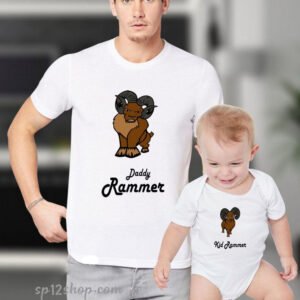 Father Daddy Daughter Dad Son Matching T shirts Daddy Kid Rammer