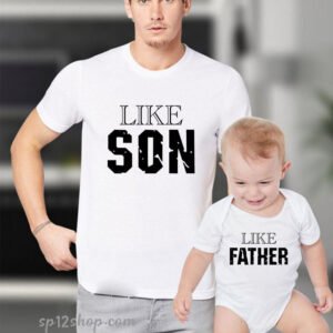 Father Daddy Daughter Dad Son Matching T shirts Pair Like Son Like Father