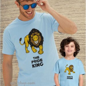 Father Daddy Daughter Dad Son Matching T shirts The Pride King King's Pride