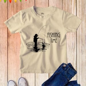 Kids Fishing Hobby Slogan Fisherman T Shirt