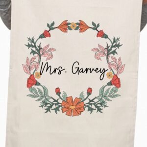 Inspirational Custom Teacher Appreciation Thank You Kitchen Table Tea Towel