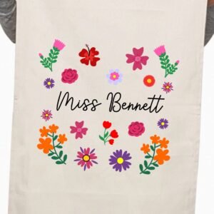 Floral Teachers Day Gifts  Kitchen Table Tea Towel