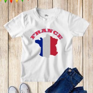 Kids France Flag T shirt