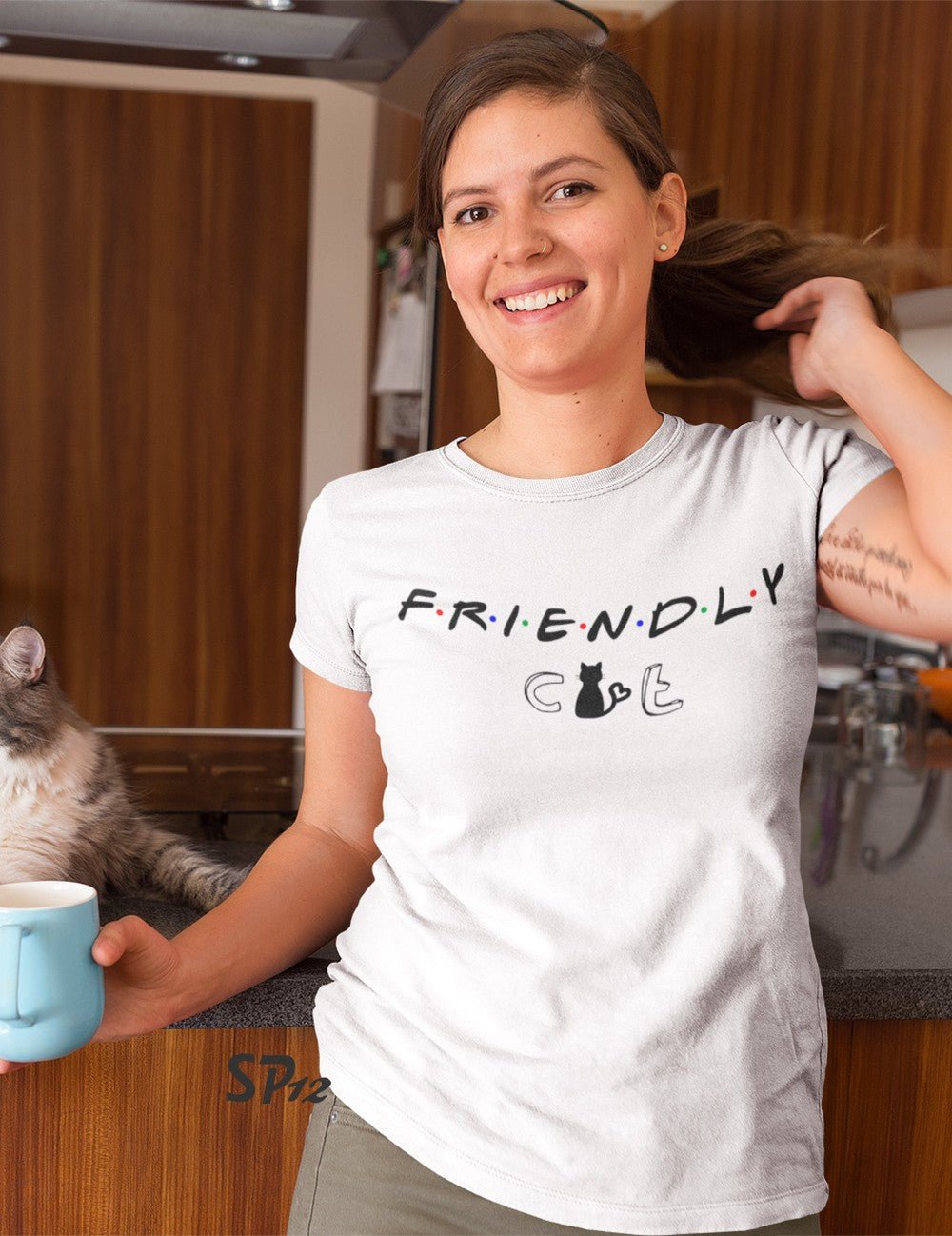 Friendly Cat T Shirt