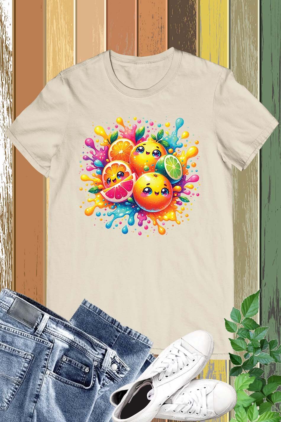 Fruit Splash Vegeterian T Shirt - Image 6