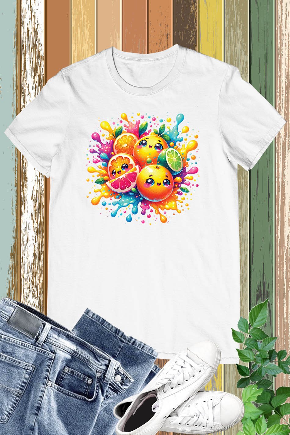 Fruit Splash Vegeterian T Shirt - Image 3