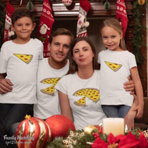 Funny Pizza Matching T Shirt