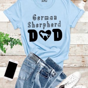 German Sheperd Dad T Shirt