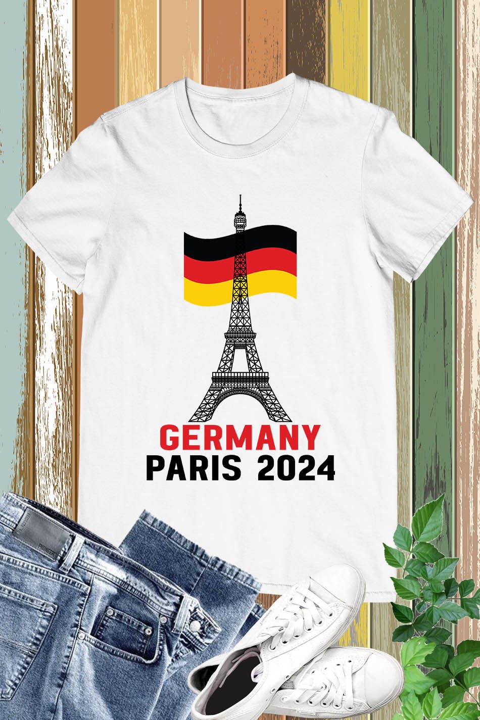 Germany Olympics Supporter Paris 2024 T Shirt - Image 2