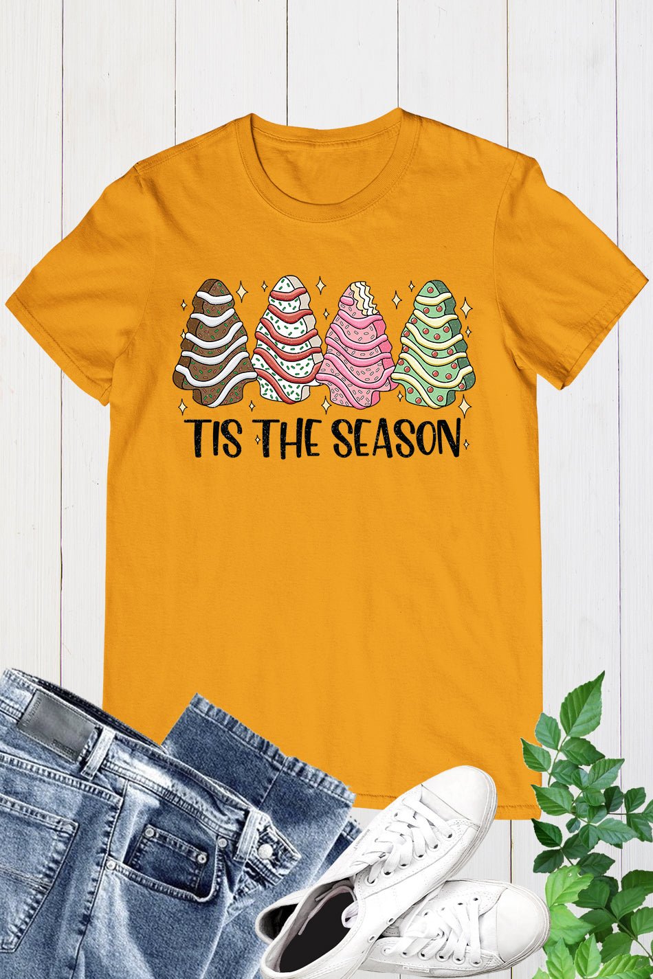 Christmas Tree Cake Tis the Season Shirt