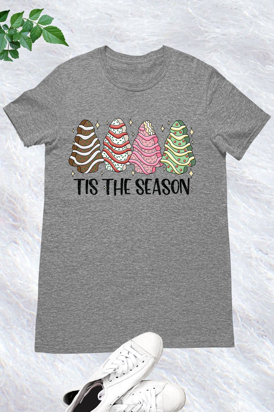 Christmas Tree Cake Tis the Season Shirt - Image 6