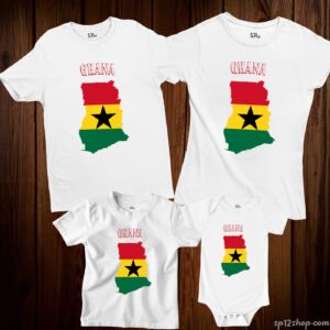 Ghana Flag T Shirt Olympics FIFA World Cup Country Flag Tee Shirt