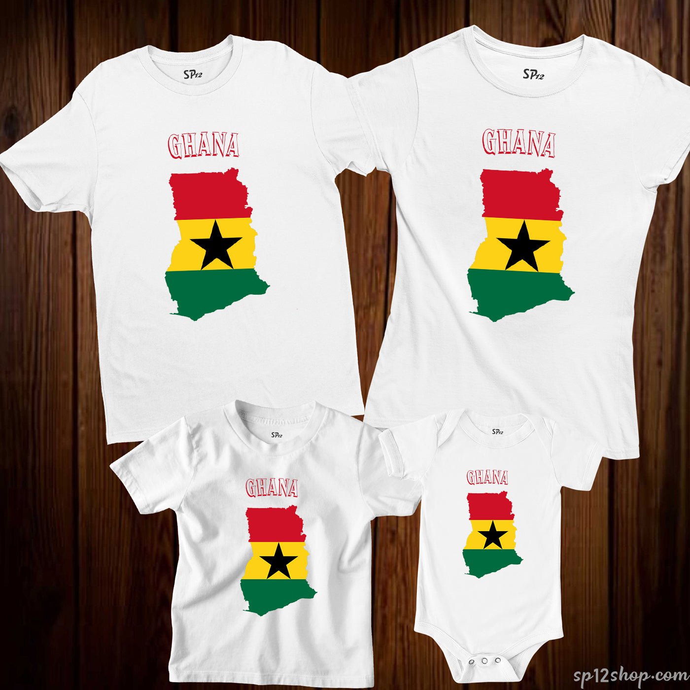 Ghana Flag T Shirt Olympics FIFA World Cup Country Flag Tee Shirt