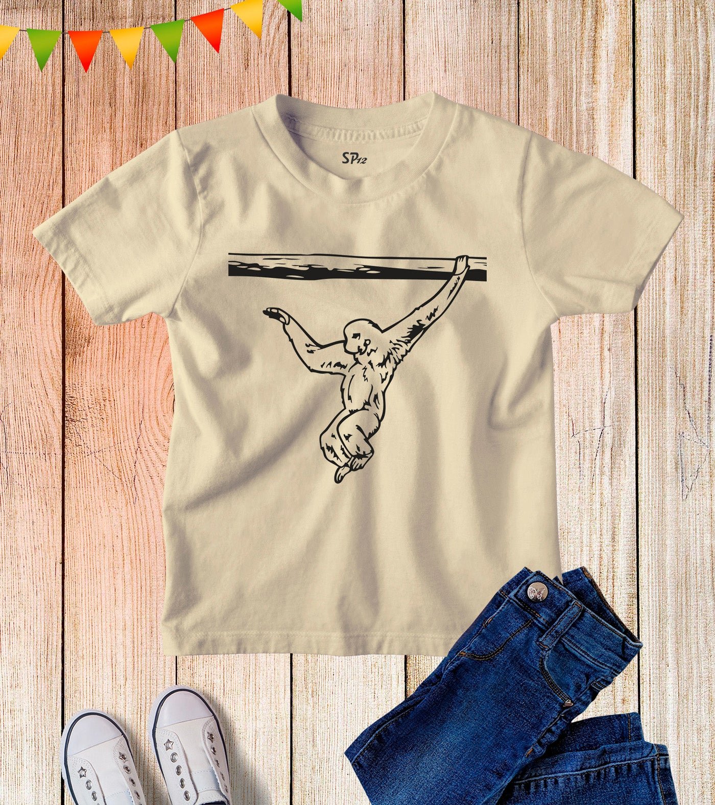 Gibbon Funny Animal Kids t Shirt