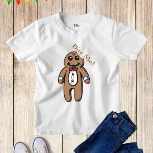 Kids Gingerbread Man Funny Christmas T Shirt