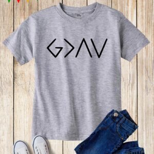 God Is Greater Than The High and The Lows Kids T-Shirts Christian