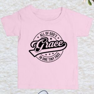 All of Dad's Grace In One Tiny Face Kids T Shirt