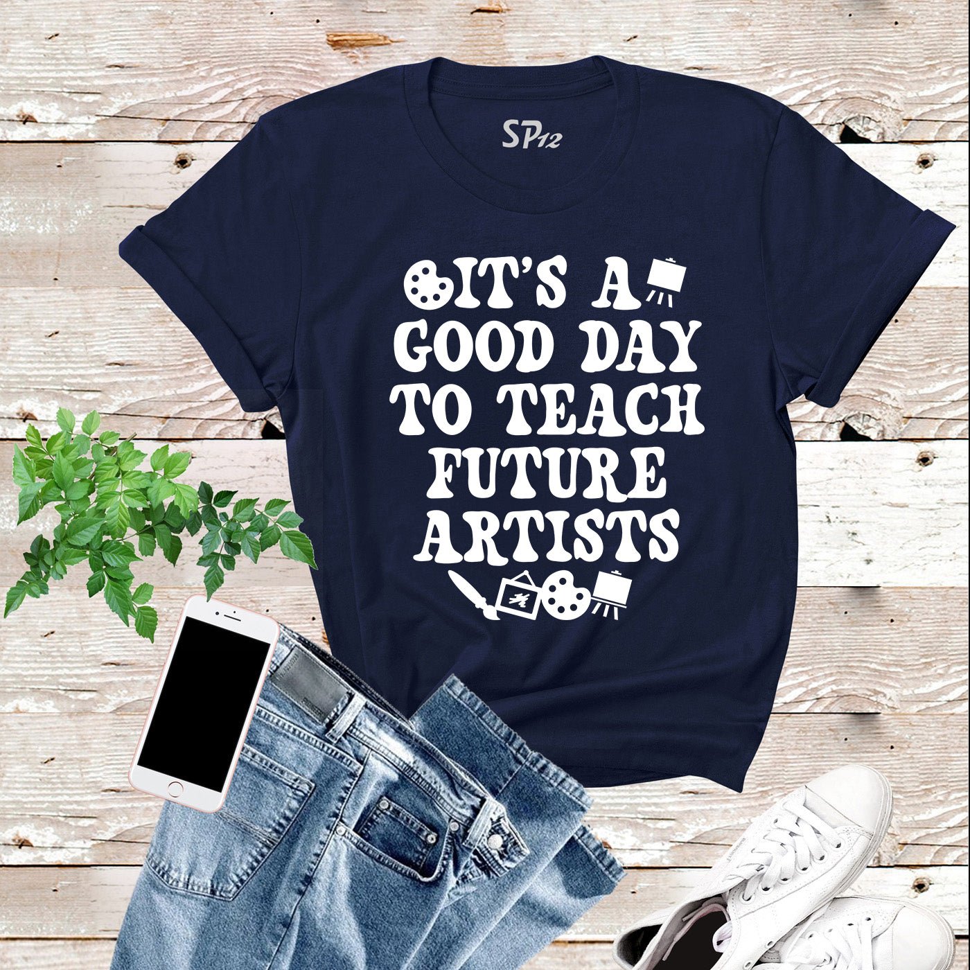 It's a Good Day To Teach Future Artists Shirt - Image 8