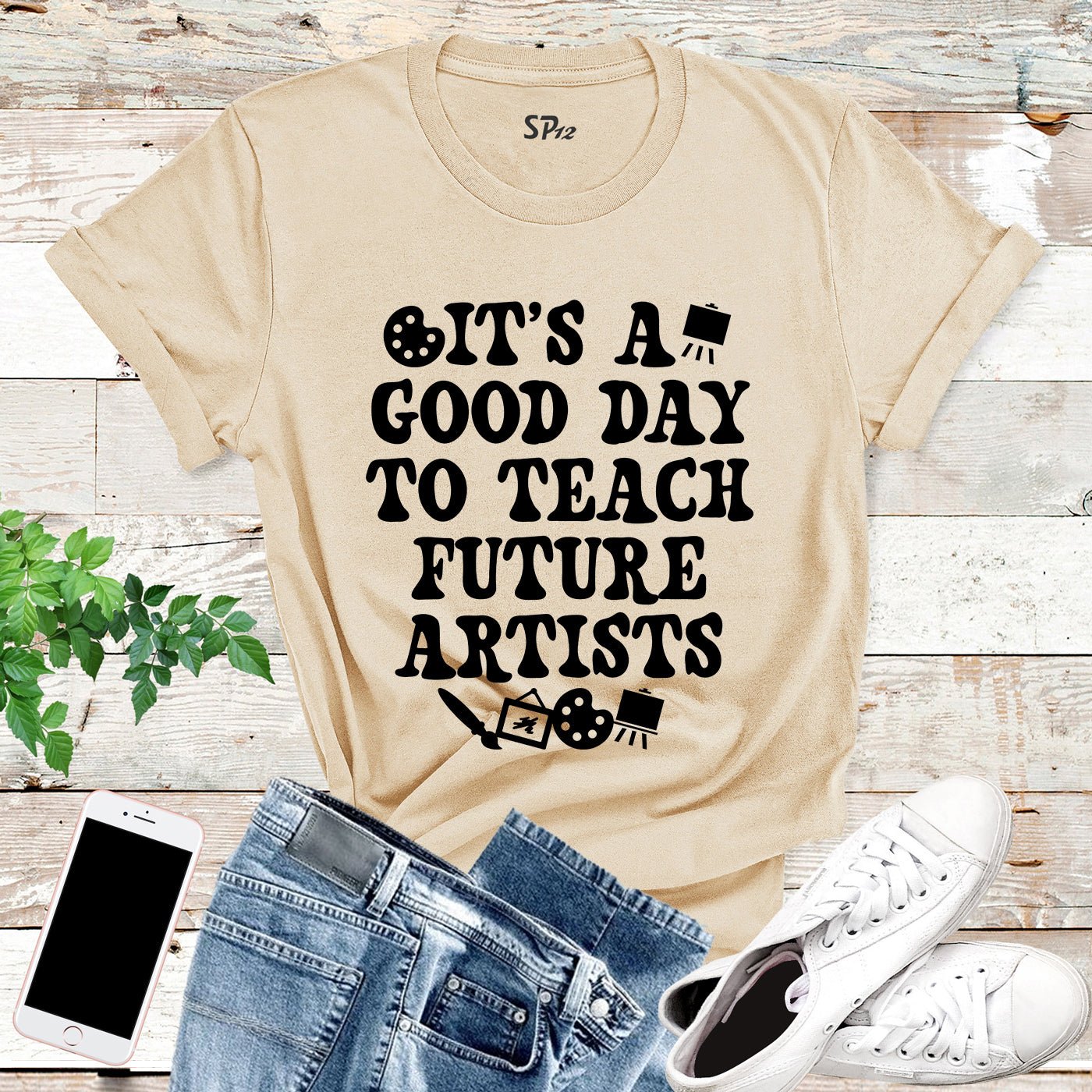 It's a Good Day To Teach Future Artists Shirt - Image 7
