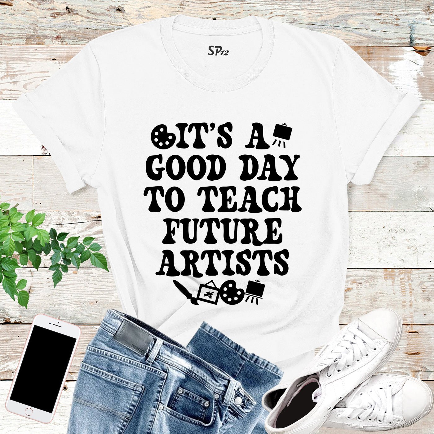 It's a Good Day To Teach Future Artists Shirt - Image 3