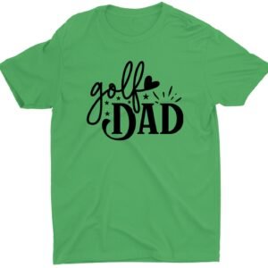 Best Golf Dad Father's Day Golf Lover Custom Short Sleeve T-Shirt Gift