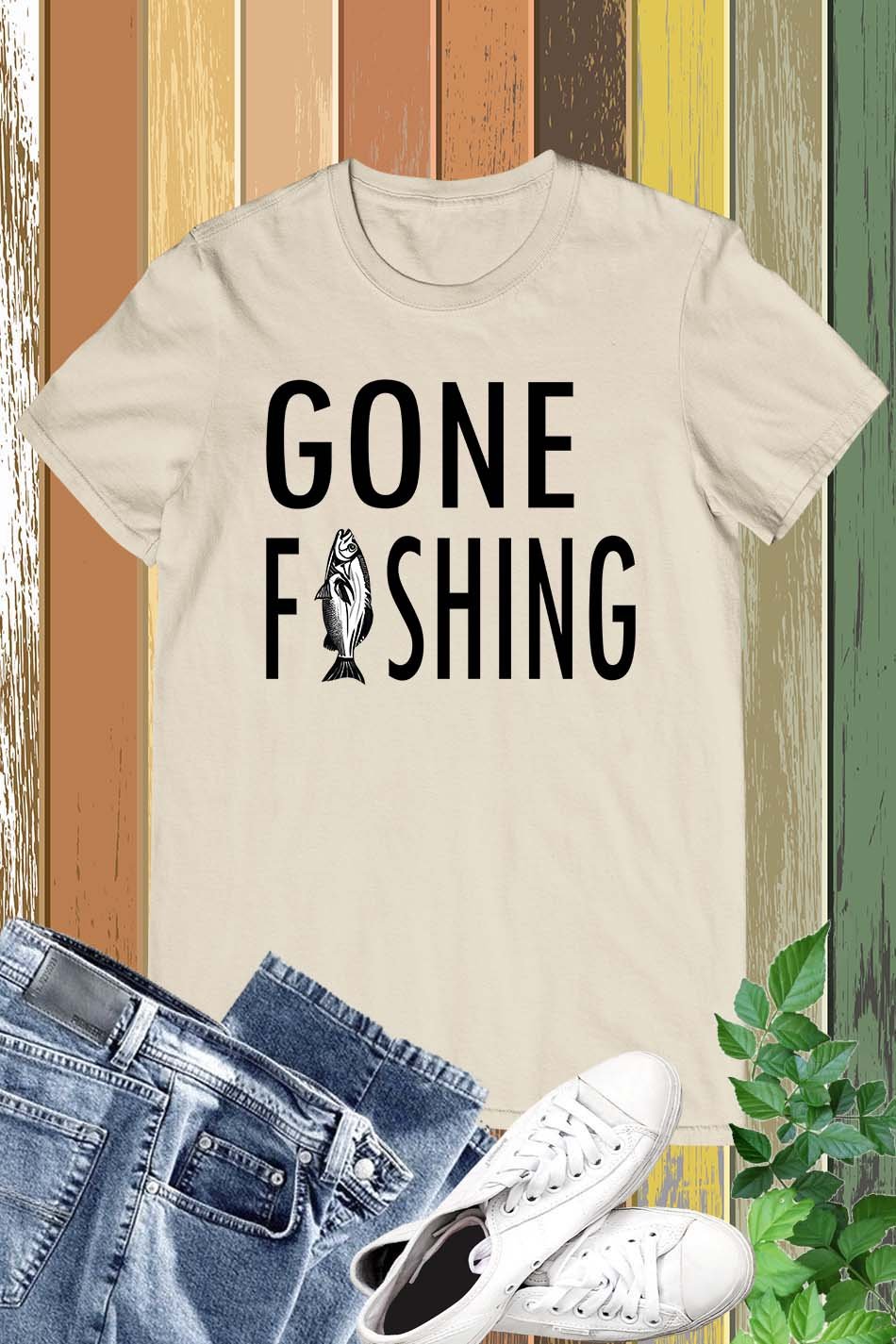 Gone Fishing Father's Day Shirt - Image 13