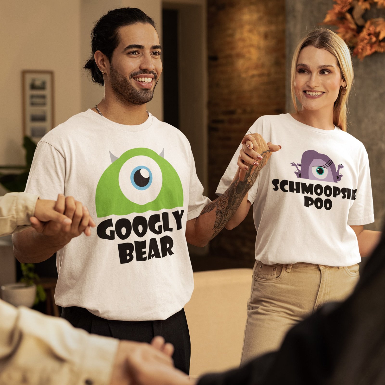 Googly Bear and Schmoopsie Poo Couples Valentine Day T Shirts