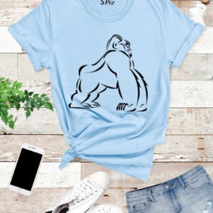 Gorilla Pose Funny T Shirt