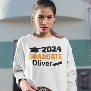2024 Graduate Sweatshirt With Custom Name