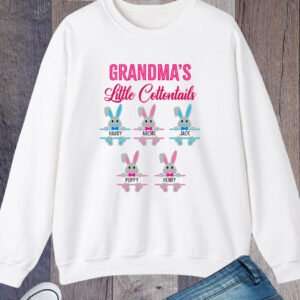 Grandma's Little Cottontails Personalized Easter Sweatshirt